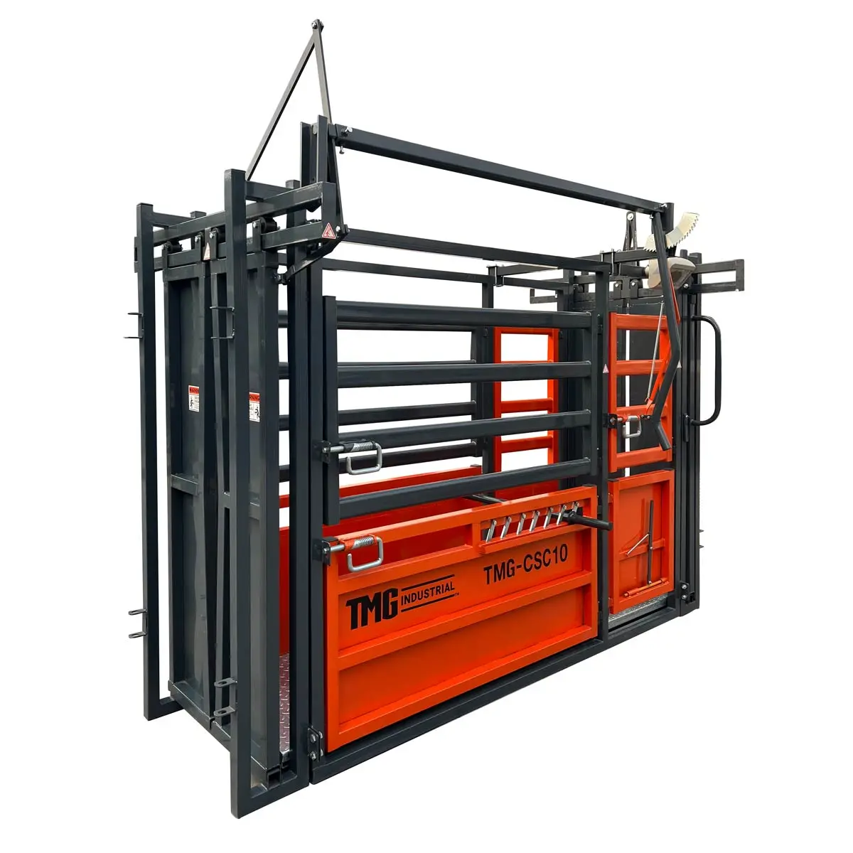 10' Cattle Work Chute 4500-lb Weight Scale, Side Exit, Upper/Lower Swing Openings, LCD Weight Display, TMG-CSC10 - Image 3
