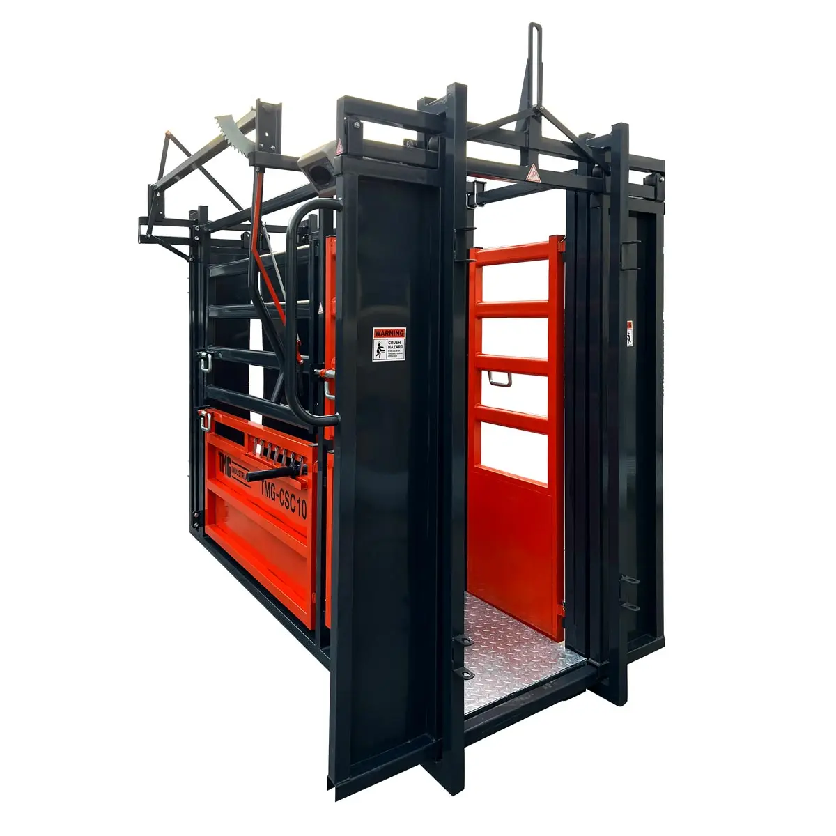 10' Cattle Work Chute 4500-lb Weight Scale, Side Exit, Upper/Lower Swing Openings, LCD Weight Display, TMG-CSC10 - Image 5