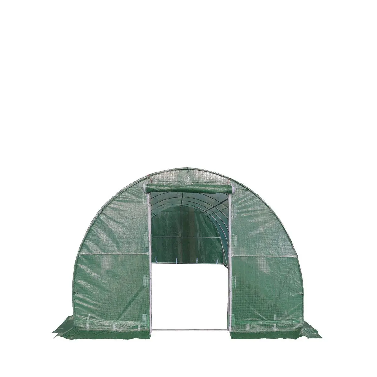 10' x 20' Tunnel Greenhouse Grow Tent w/Ripstop Leno Cover, Cold Frame, Roll-Up Mesh Windows, Round Top Roof, TMG-GH1020R - Image 4