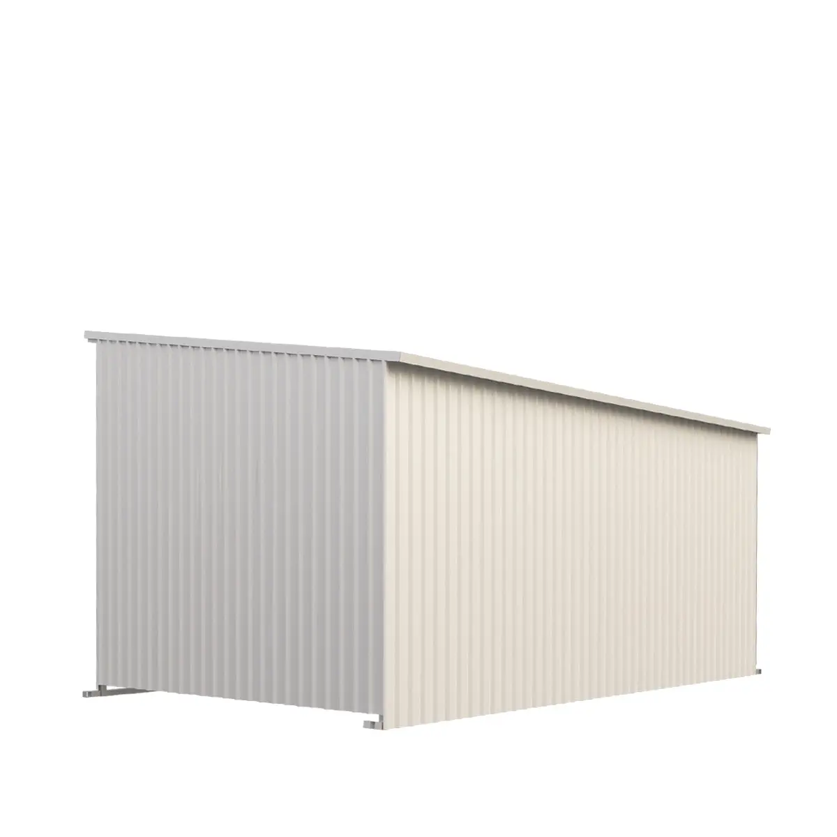 12' x 20' Galvanized Metal Livestock Shed, 240 Sq-Ft, 27 GA Corrugated Panels, Sliding Skid Mount, TMG-MS1220L - Image 5