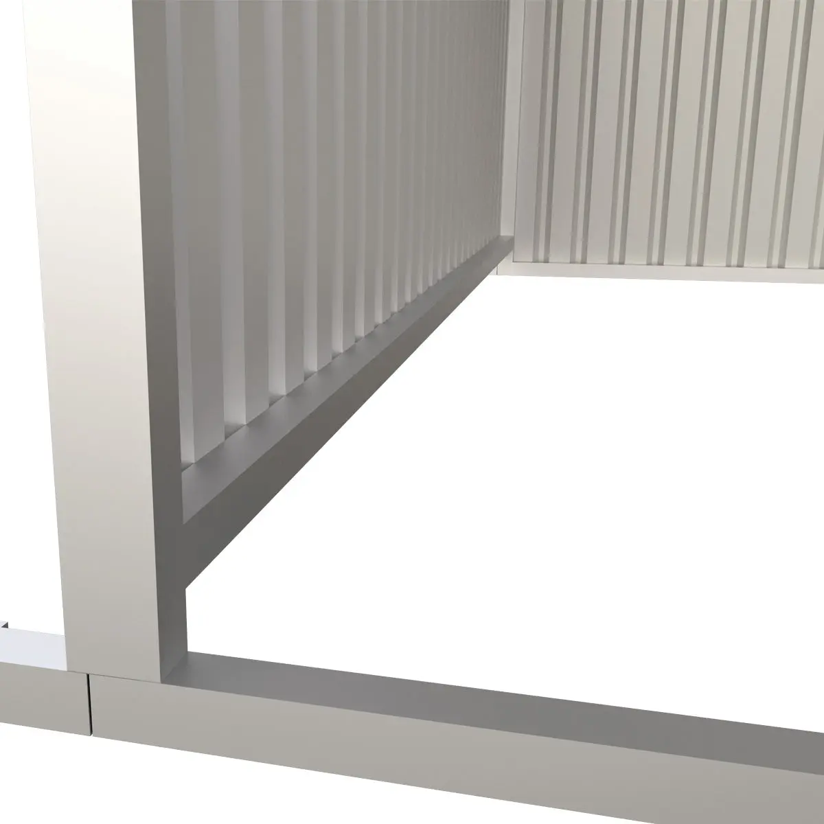 12' x 20' Galvanized Metal Livestock Shed, 240 Sq-Ft, 27 GA Corrugated Panels, Sliding Skid Mount, TMG-MS1220L - Image 6