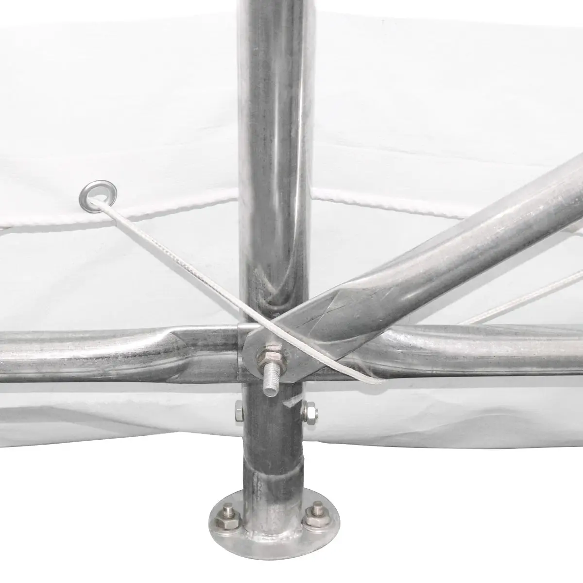 12' x 30' Car Shelter w/Rounded Roof & Heavy-Duty 11 OZ PE Fabric Cover, Galvanized Steel Frame, Fabric front roll-up door, TMG-ST1230R - Image 13