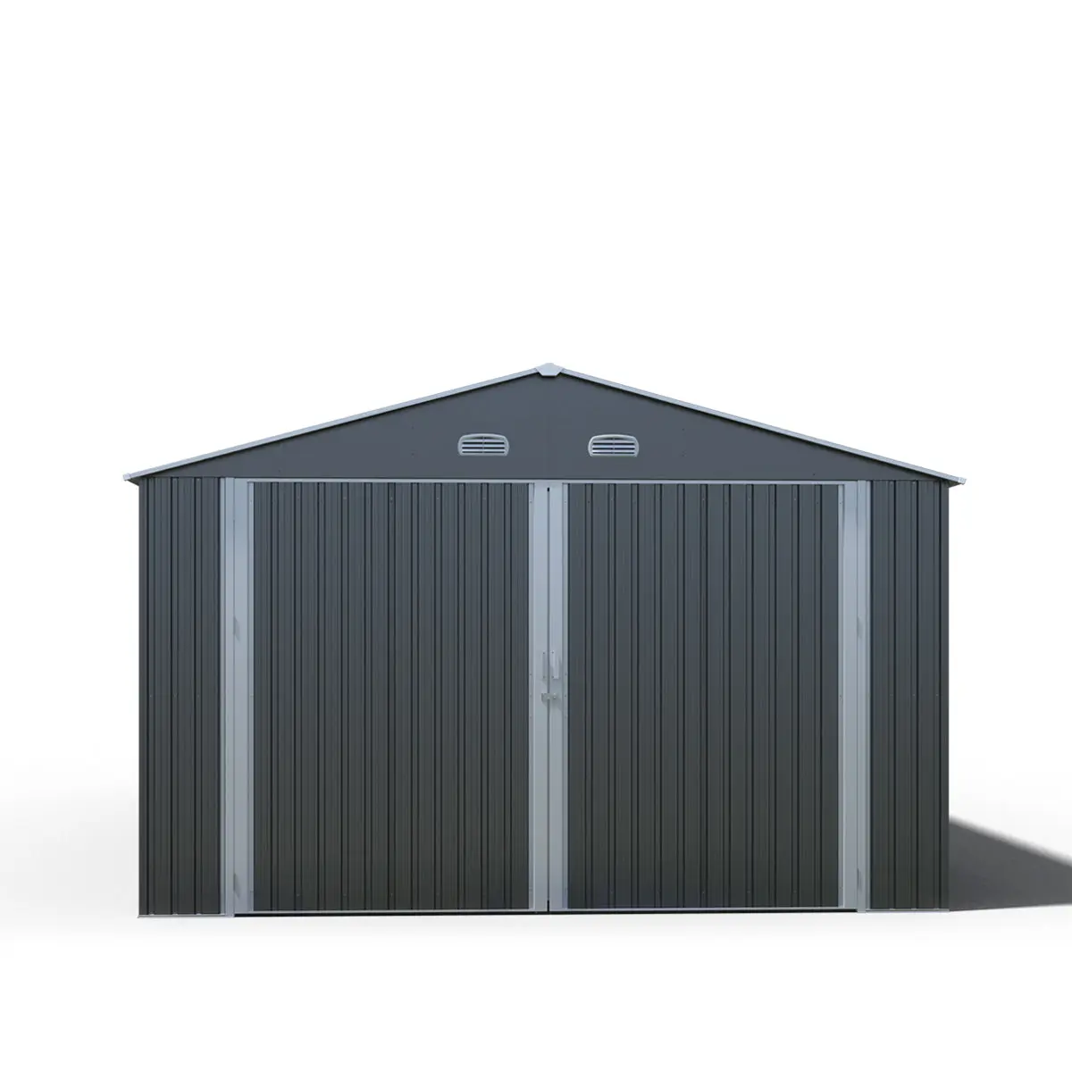 13' x 20' Metal Garage Shed with Double Front Doors, 7'9" Peak Height, Side Entry Door, 240 Sq-Ft Floor Space, TMG-MS1320A - Image 7