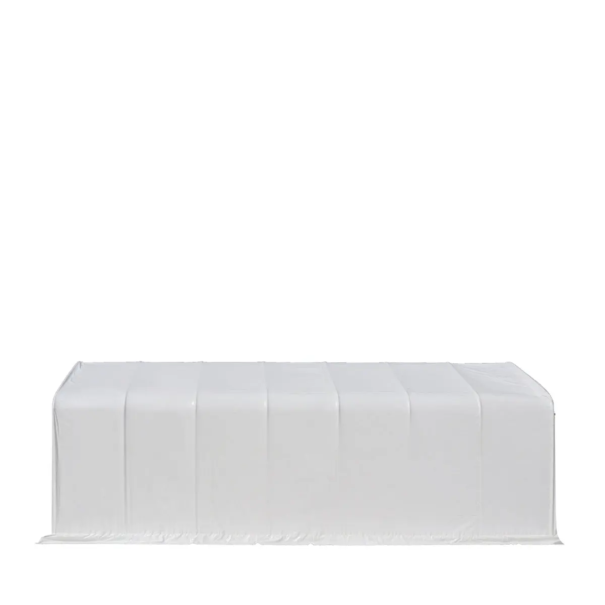 15' x 35' RV/Motorhome Storage Shelter, 17 oz PVC Fabric Cover, Front Roll-Up Door, Enclosed Rear Wall, 3-Layer Galvanized Steel Frame, 10' Straight Sidewalls, TMG-ST1535 - Image 7