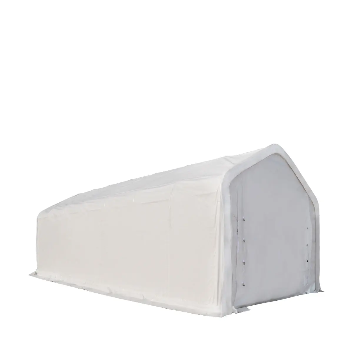 15' x 35' RV/Motorhome Storage Shelter, 17 oz PVC Fabric Cover, Front Roll-Up Door, Enclosed Rear Wall, 3-Layer Galvanized Steel Frame, 10' Straight Sidewalls, TMG-ST1535 - Image 9