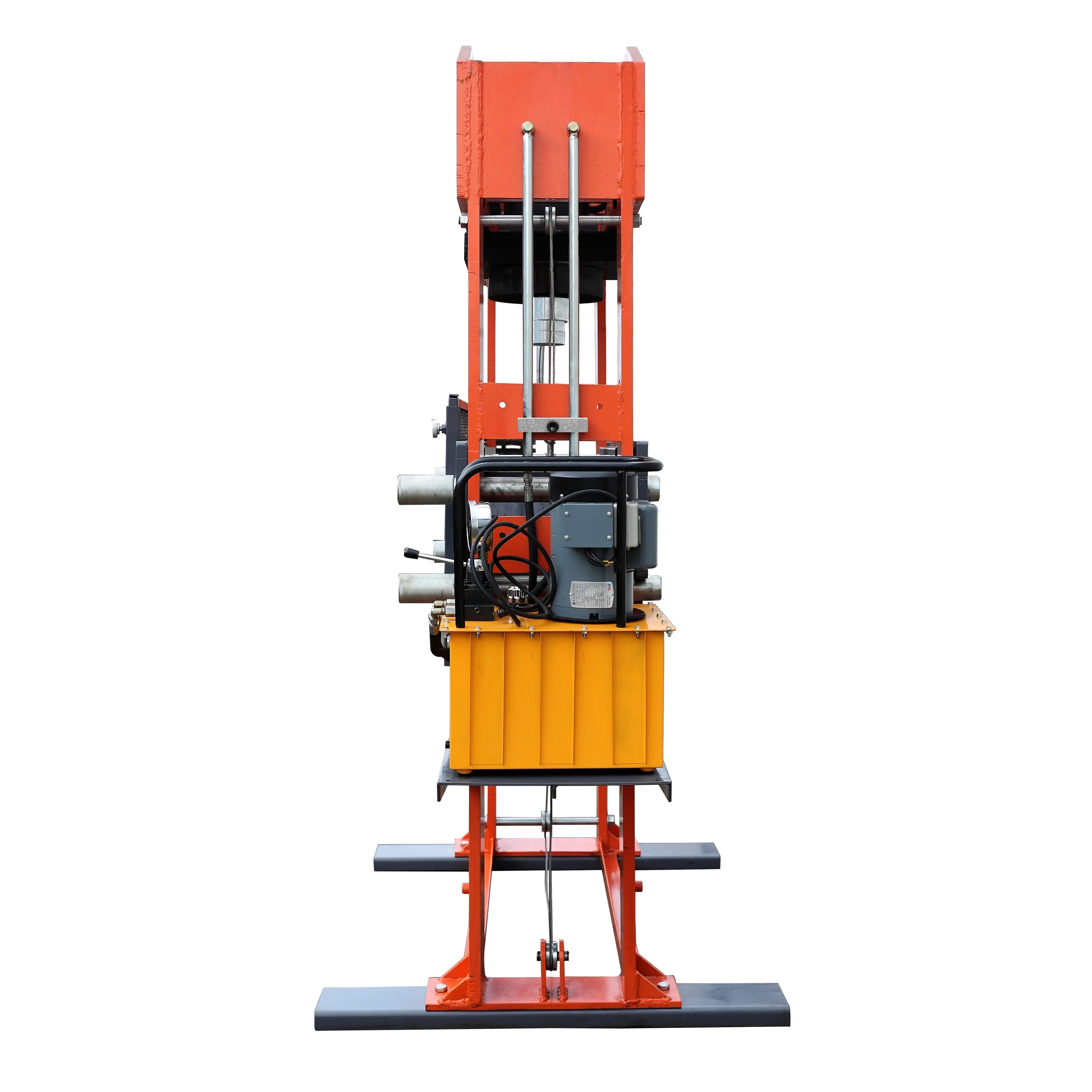 150 Ton Capacity Electric Hydraulic Shop Press, Heavy Duty Pressing, Protective Grid Guard, Fully Welded H-Frame, TMG-SP150 - Image 4