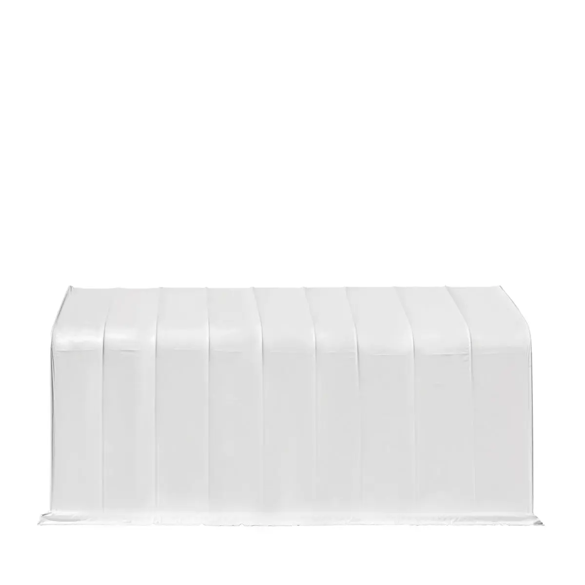 18' x 45' RV/Motorhome Storage Shelter, 17 oz PVC Fabric Cover, Front Roll-Up Door, Enclosed Rear Wall, 3-Layer Galvanized Steel Frame, 13' Straight Sidewalls, TMG-ST1845 - Image 7