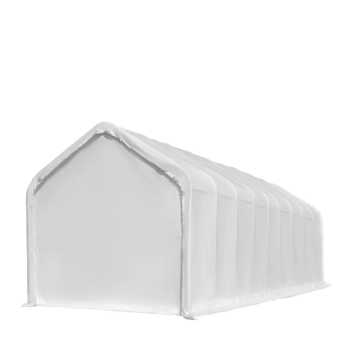 18' x 45' RV/Motorhome Storage Shelter, 17 oz PVC Fabric Cover, Front Roll-Up Door, Enclosed Rear Wall, 3-Layer Galvanized Steel Frame, 13' Straight Sidewalls, TMG-ST1845 - Image 8