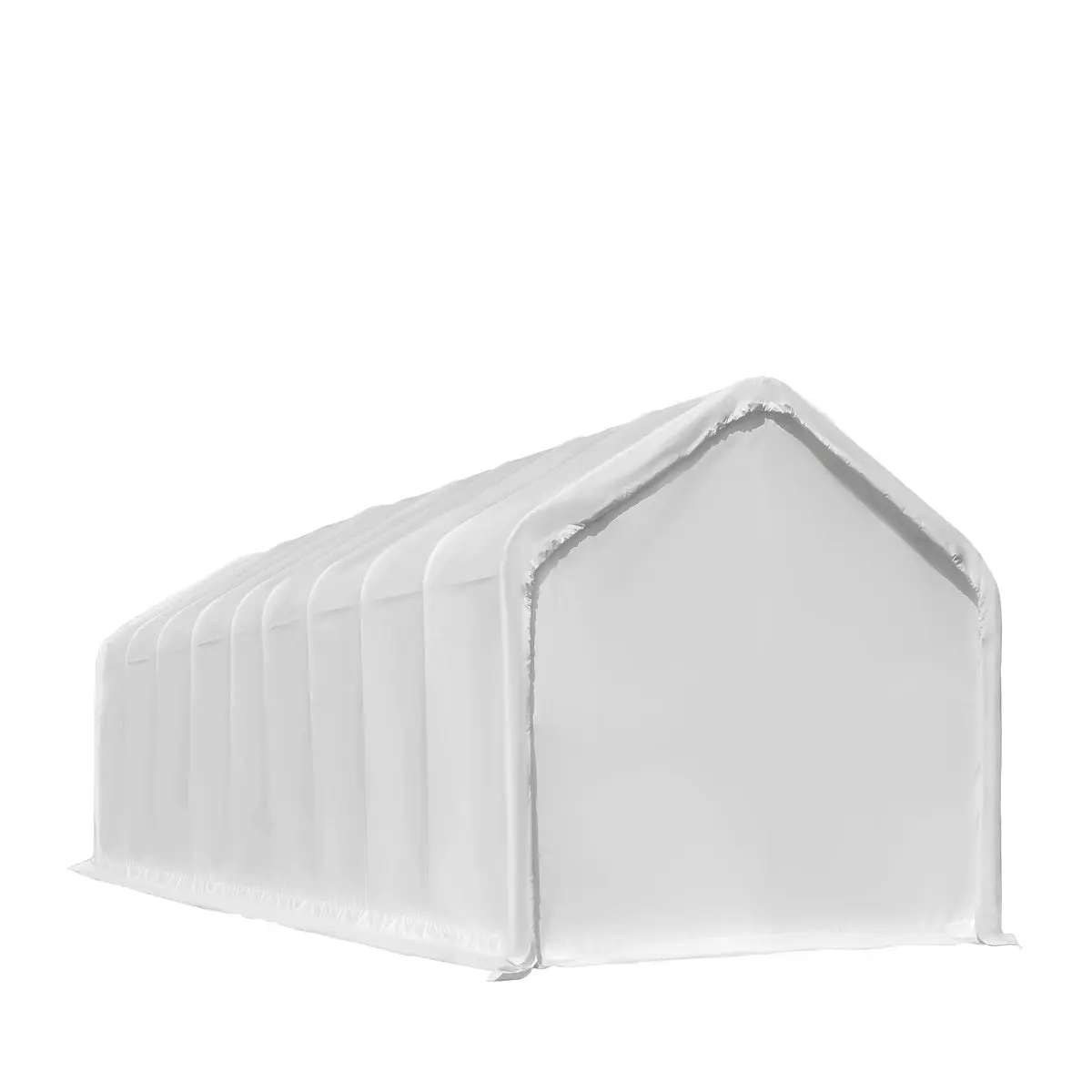 18' x 45' RV/Motorhome Storage Shelter, 17 oz PVC Fabric Cover, Front Roll-Up Door, Enclosed Rear Wall, 3-Layer Galvanized Steel Frame, 13' Straight Sidewalls, TMG-ST1845 - Image 9