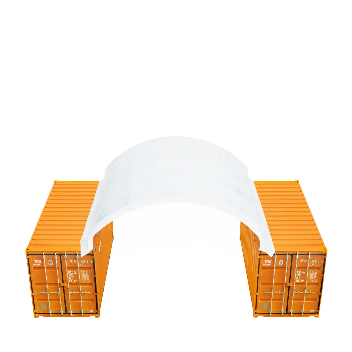 20' x 20' PE Fabric Container Shelter, Fire Retardant, Water Resistant, UV Protected, TMG-ST2021CE(Previously ST2020C) - Image 15