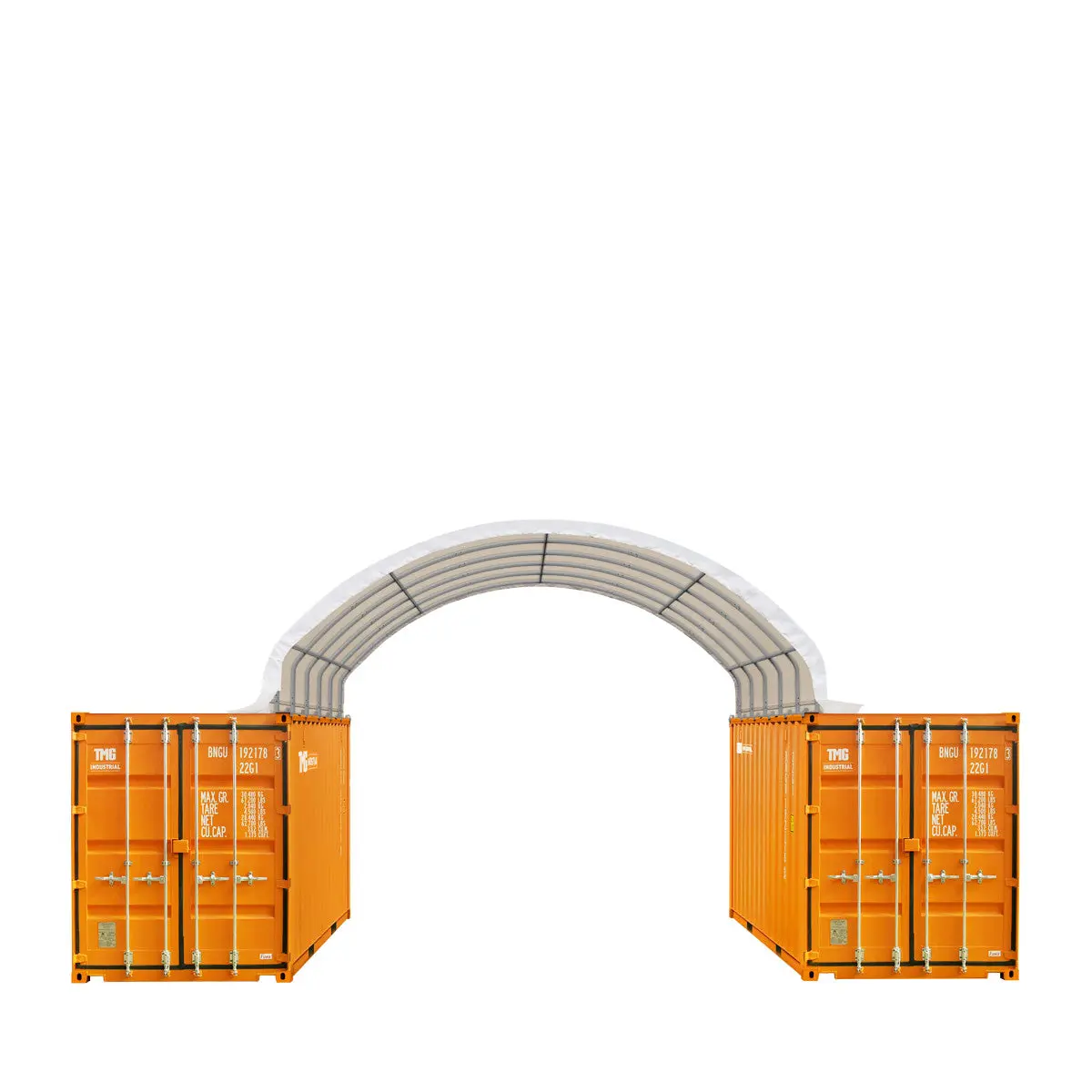 20' x 20' PE Fabric Container Shelter, Fire Retardant, Water Resistant, UV Protected, TMG-ST2021CE(Previously ST2020C) - Image 4