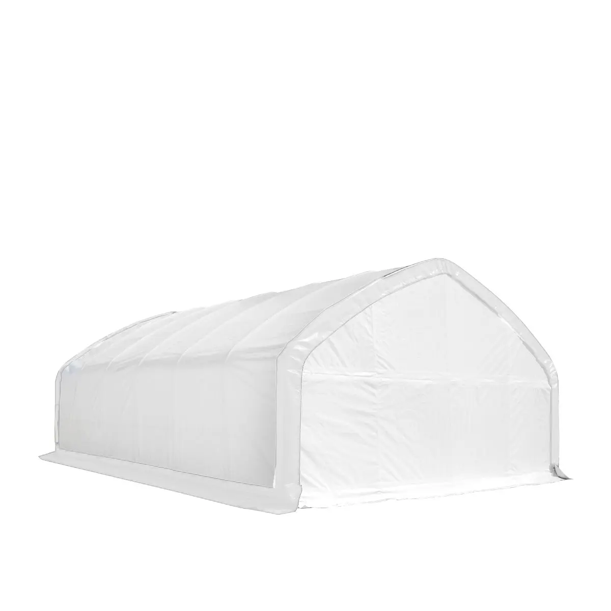 20' x 30' Straight Wall Peak Ceiling Storage Shelter with Heavy Duty 11 oz PE Cover & Drive Through Door, TMG-ST2031E - Image 7