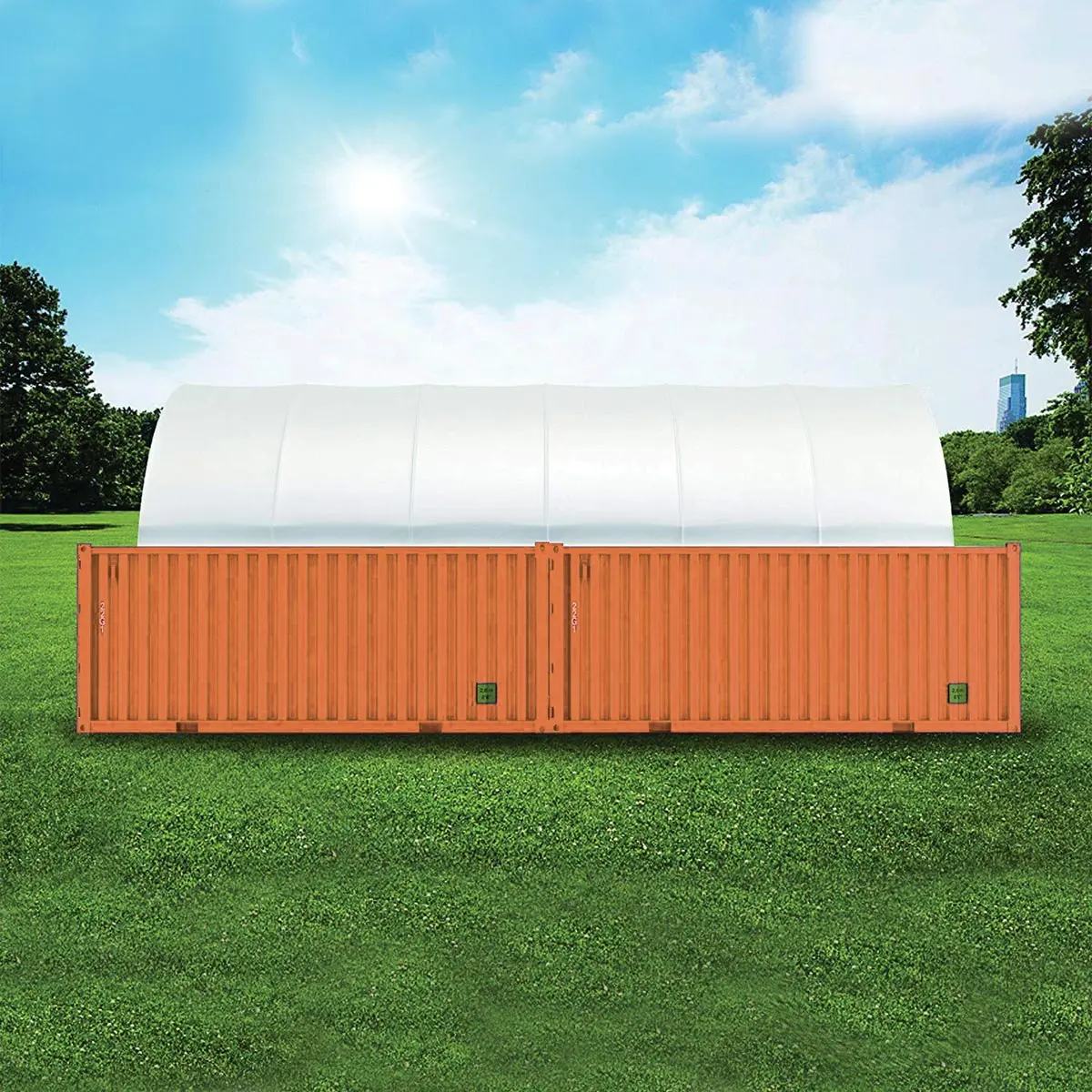 20' x 40' PVC Fabric Container Shelter, Fire Retardant, Water Resistant, UV Protected, TMG-ST2041CV(Previously ST2040C) - Image 5