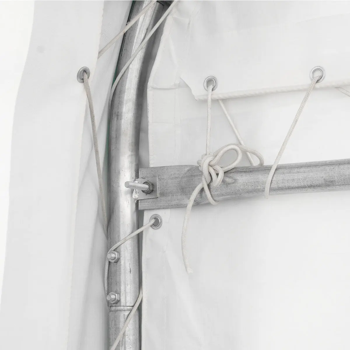 20' x 30' Straight Wall Peak Ceiling Storage Shelter with Heavy Duty 17 oz PVC Cover & Drive Through Door, TMG-ST2031V (Previously ST2030V) - Image 10