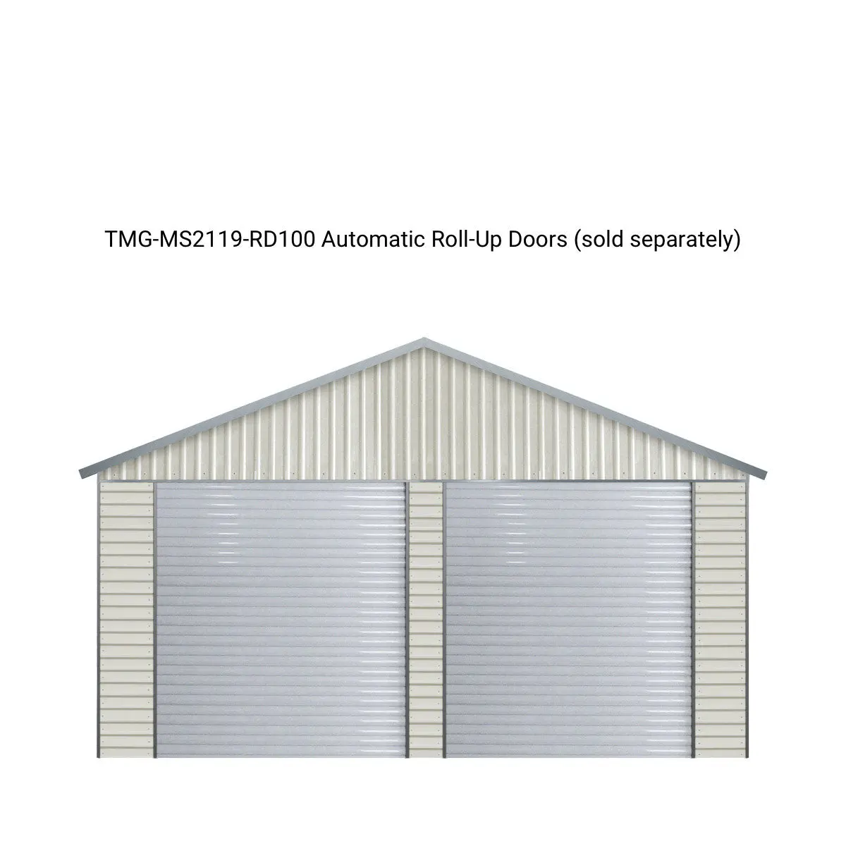 21' x 19' Double Garage Metal Shed with Side Entry Door (Discontinued – Replaced by TMG-MS2020, 2030) - Image 14
