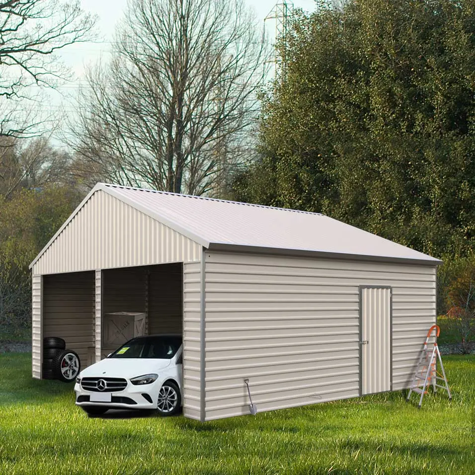 21' x 19' Double Garage Metal Shed with Side Entry Door (Discontinued – Replaced by TMG-MS2020, 2030) - Image 3
