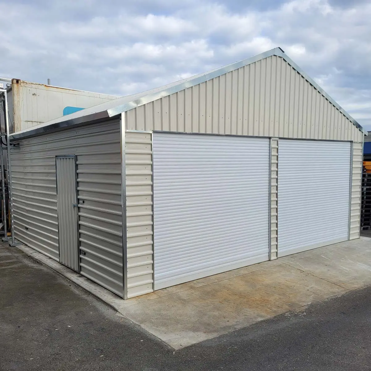 21' x 19' Double Garage Metal Shed with Side Entry Door (Discontinued – Replaced by TMG-MS2020, 2030) - Image 4