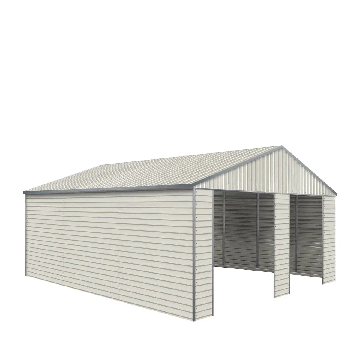 21' x 19' Double Garage Metal Shed with Side Entry Door (Discontinued – Replaced by TMG-MS2020, 2030) - Image 9