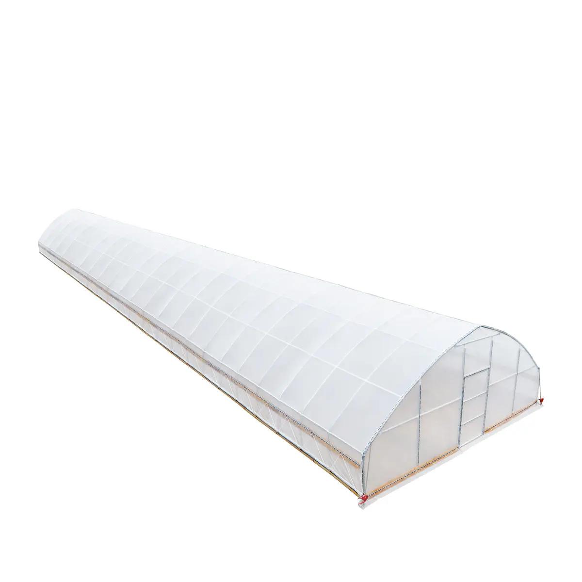 25' x 100' Tunnel Greenhouse Grow Tent w/6 Mil Clear EVA Plastic Film, Cold Frame, Hand Crank Roll-Up Sides, Peak Ceiling Roof, TMG-GH25100 - Image 10