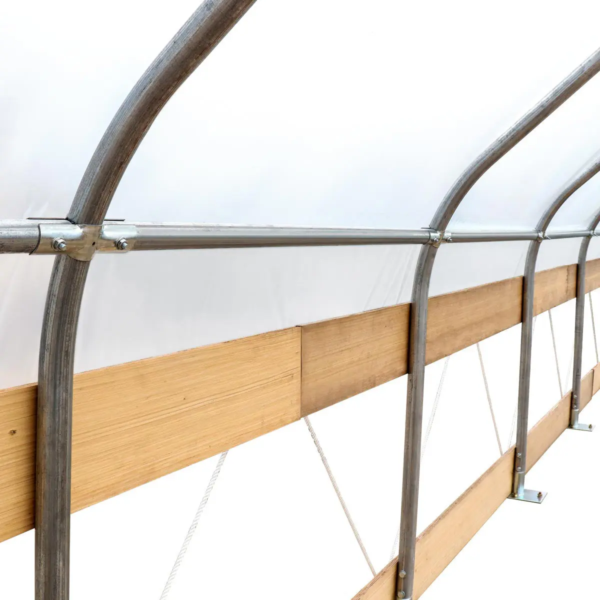 25' x 100' Tunnel Greenhouse Grow Tent w/6 Mil Clear EVA Plastic Film, Cold Frame, Hand Crank Roll-Up Sides, Peak Ceiling Roof, TMG-GH25100 - Image 17