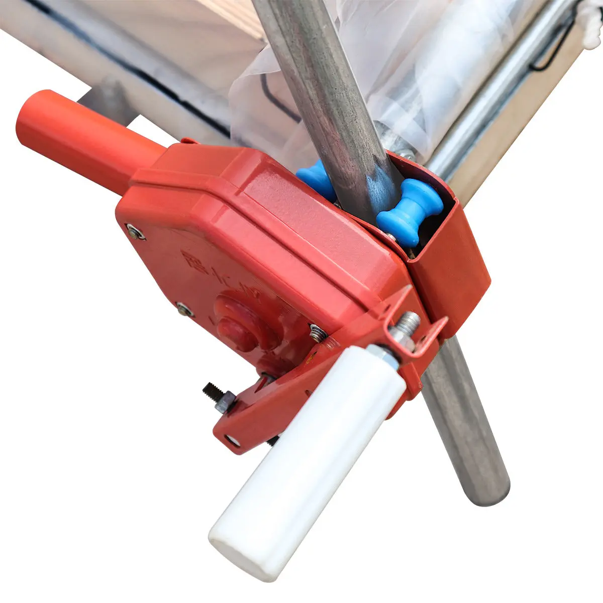 25' x 100' Tunnel Greenhouse Grow Tent w/6 Mil Clear EVA Plastic Film, Cold Frame, Hand Crank Roll-Up Sides, Peak Ceiling Roof, TMG-GH25100 - Image 20