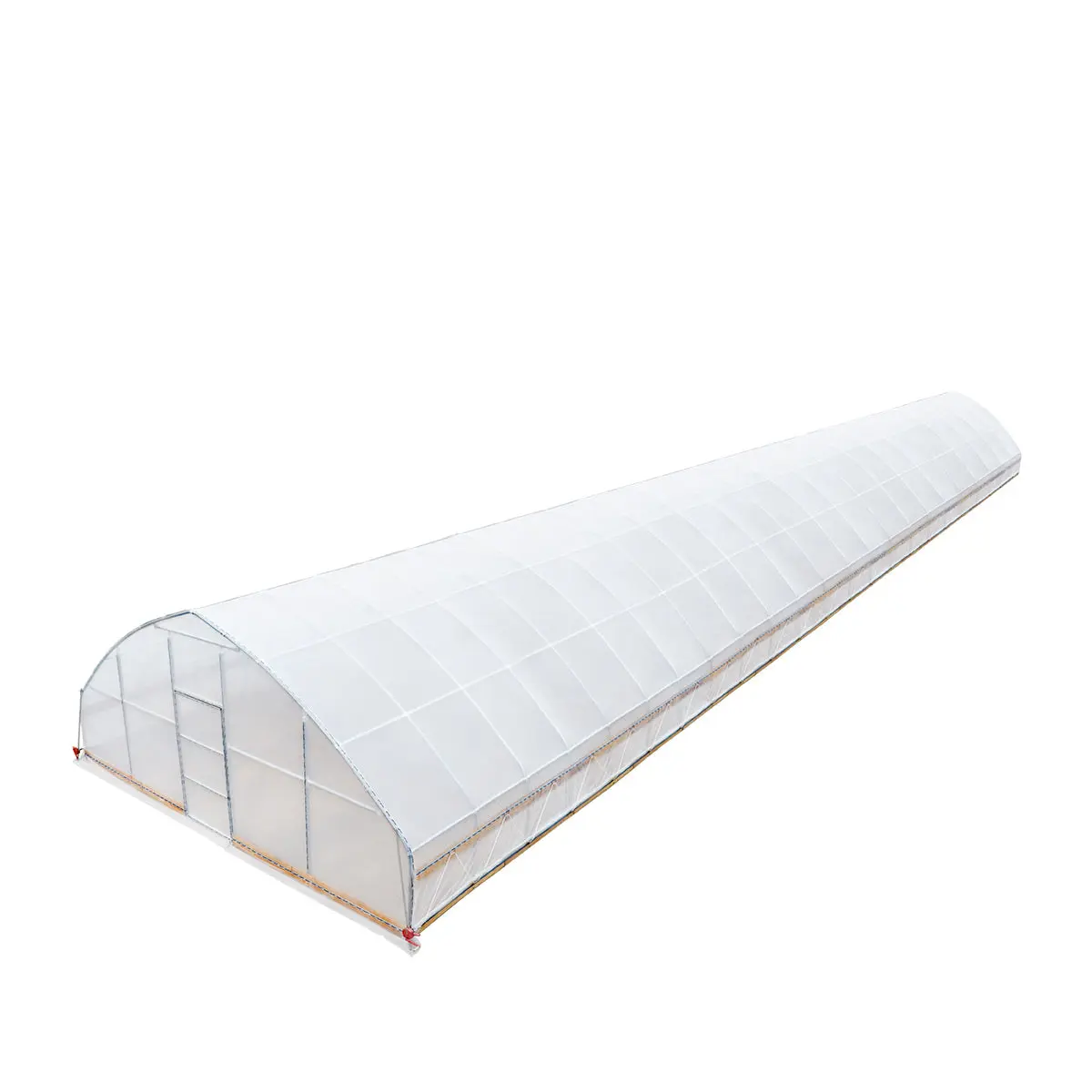 25' x 100' Tunnel Greenhouse Grow Tent w/6 Mil Clear EVA Plastic Film, Cold Frame, Hand Crank Roll-Up Sides, Peak Ceiling Roof, TMG-GH25100 - Image 9
