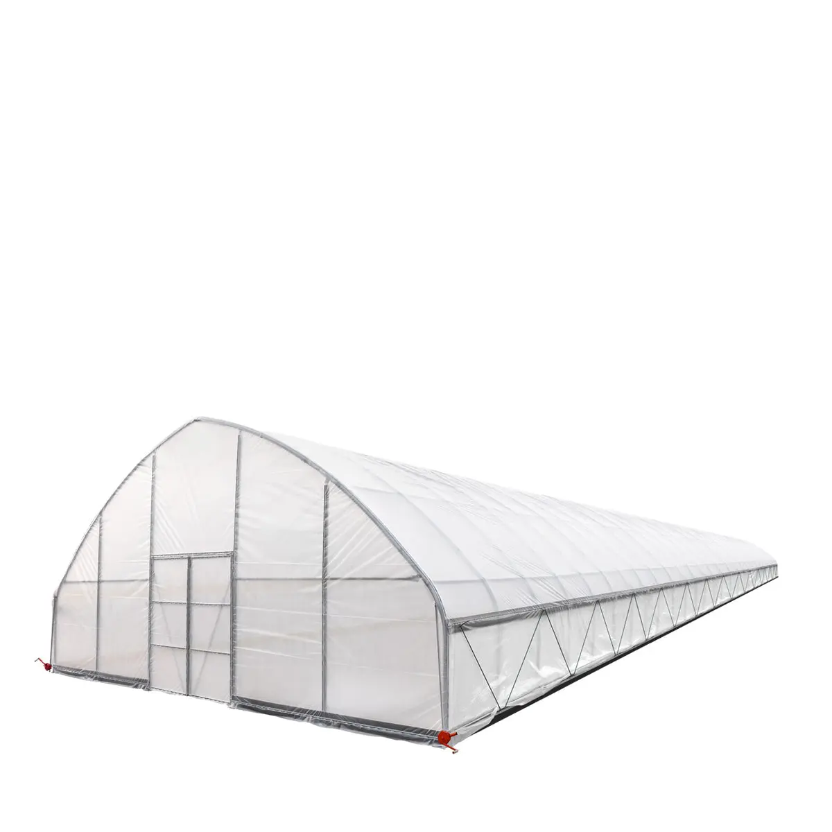 30' x 120' Tunnel Greenhouse Grow Tent w/6 Mil Clear EVA Plastic Film, Cold Frame, Hand Crank Roll-Up Sides, Peak Ceiling Roof, TMG-GH30120 - Image 10