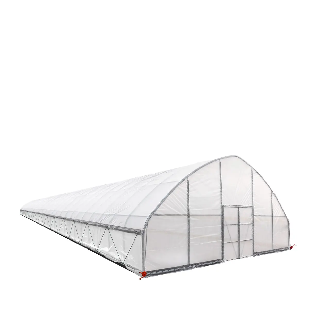 30' x 120' Tunnel Greenhouse Grow Tent w/6 Mil Clear EVA Plastic Film, Cold Frame, Hand Crank Roll-Up Sides, Peak Ceiling Roof, TMG-GH30120 - Image 11