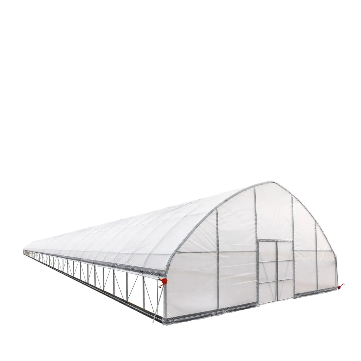 30' x 120' Tunnel Greenhouse Grow Tent w/6 Mil Clear EVA Plastic Film, Cold Frame, Hand Crank Roll-Up Sides, Peak Ceiling Roof, TMG-GH30120 - Image 3