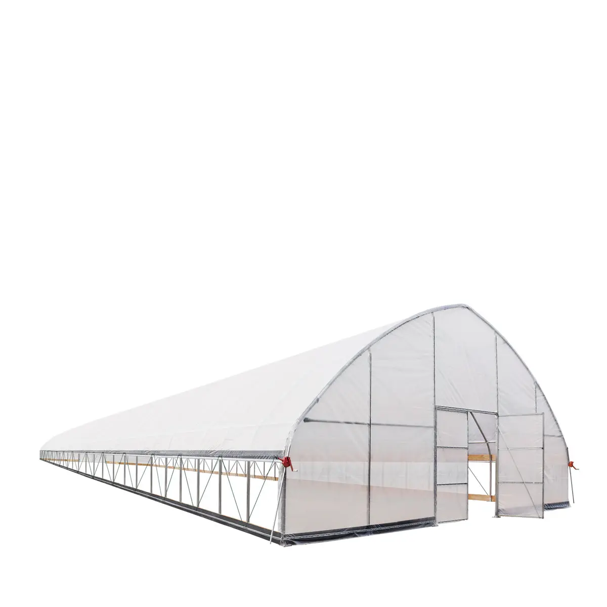 30' x 120' Tunnel Greenhouse Grow Tent w/6 Mil Clear EVA Plastic Film, Cold Frame, Hand Crank Roll-Up Sides, Peak Ceiling Roof, TMG-GH30120 - Image 9