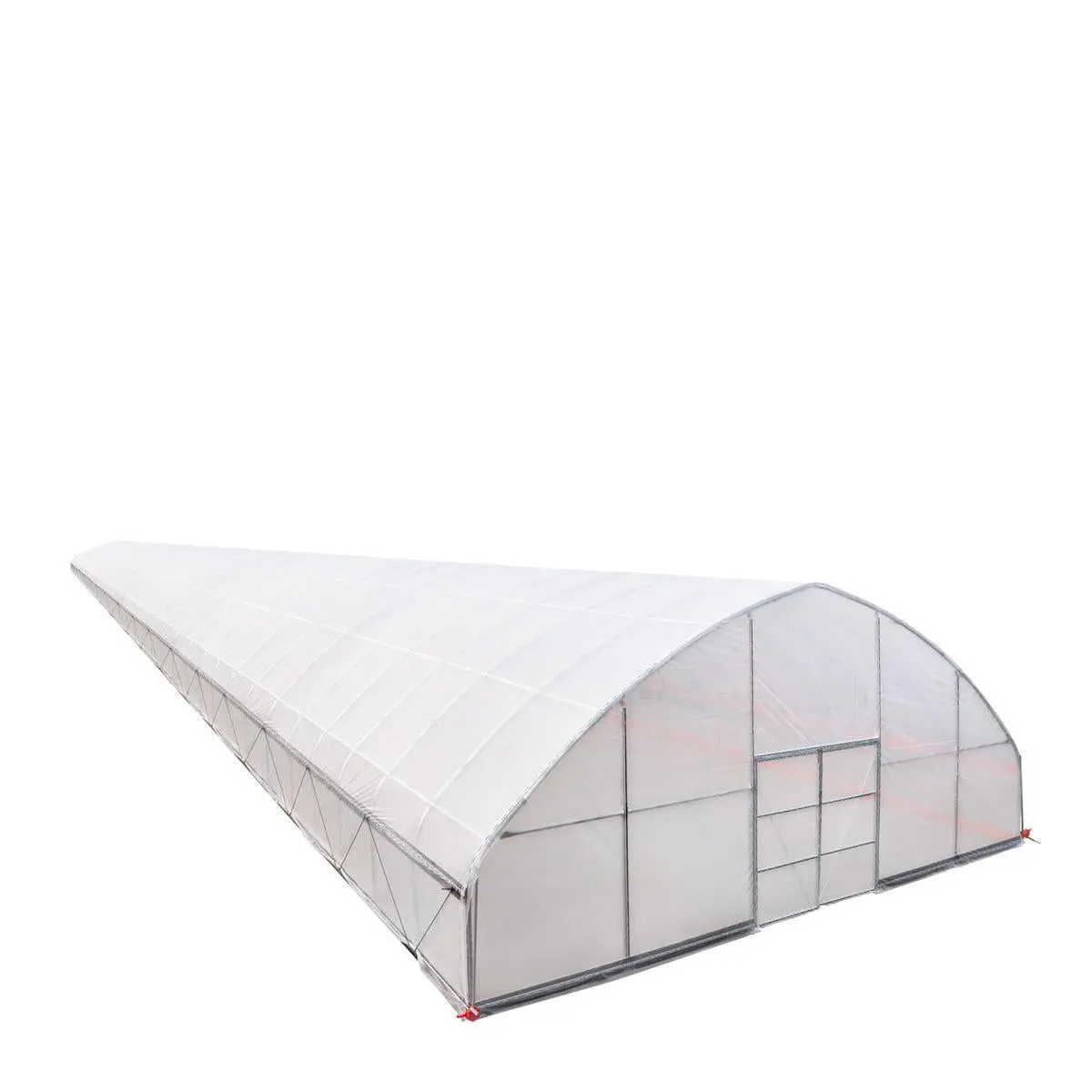 30' x 150' Tunnel Greenhouse Grow Tent w/6 Mil Clear EVA Plastic Film, Cold Frame, Hand Crank Roll-Up Sides, Peak Ceiling Roof, TMG-GH30150 - Image 13