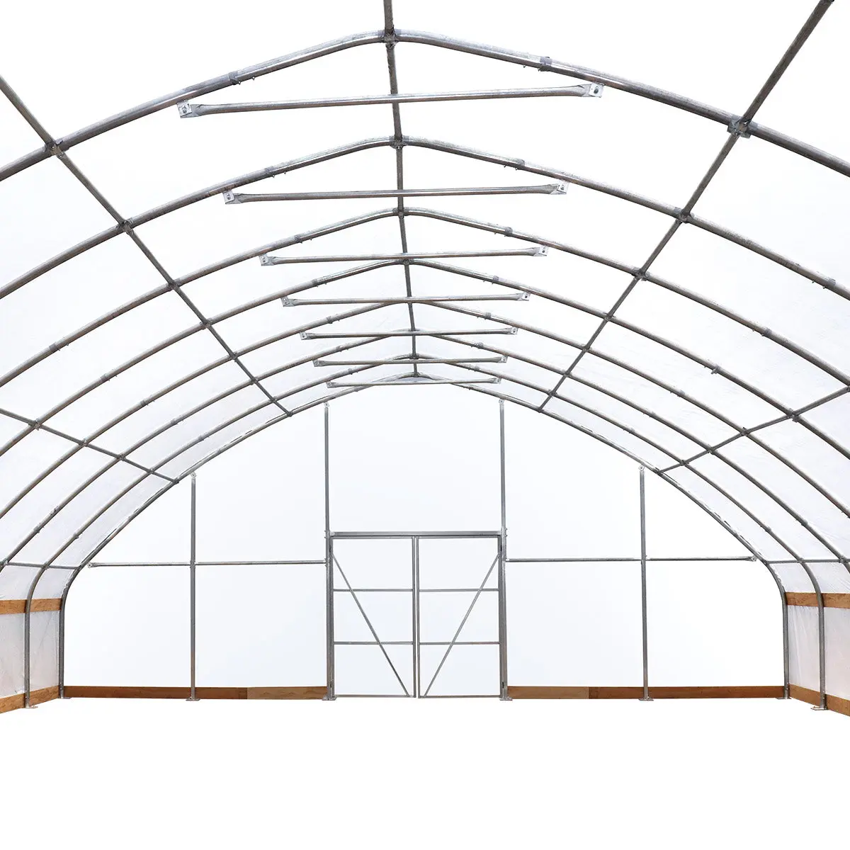 30' x 150' Tunnel Greenhouse Grow Tent w/6 Mil Clear EVA Plastic Film, Cold Frame, Hand Crank Roll-Up Sides, Peak Ceiling Roof, TMG-GH30150 - Image 22