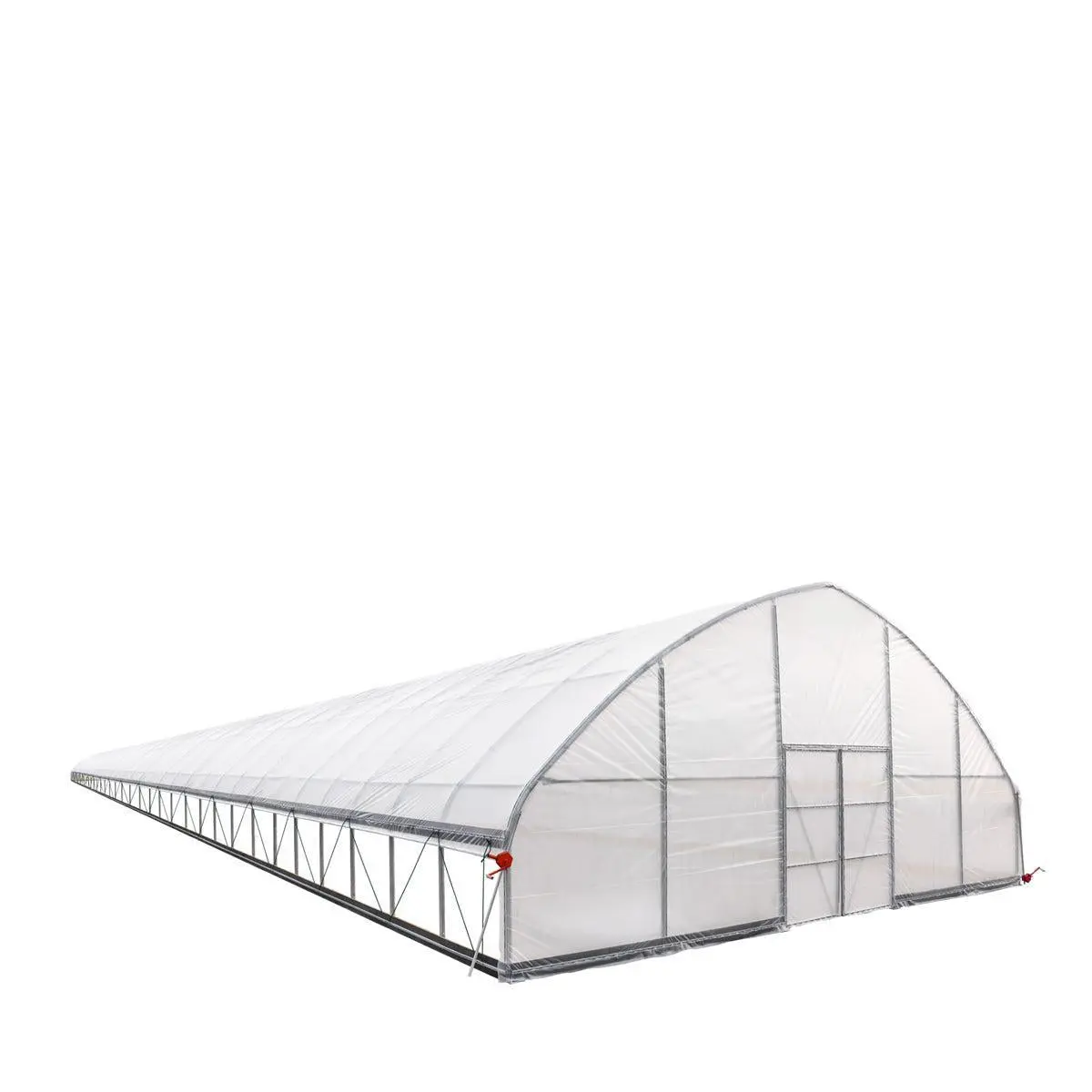 30' x 150' Tunnel Greenhouse Grow Tent w/6 Mil Clear EVA Plastic Film, Cold Frame, Hand Crank Roll-Up Sides, Peak Ceiling Roof, TMG-GH30150 - Image 3