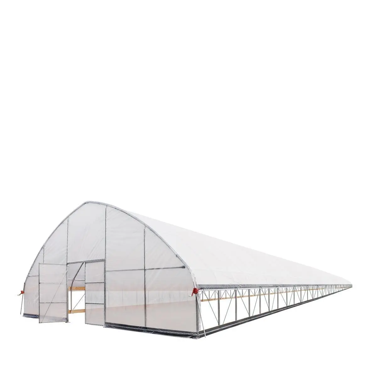 30' x 150' Tunnel Greenhouse Grow Tent w/6 Mil Clear EVA Plastic Film, Cold Frame, Hand Crank Roll-Up Sides, Peak Ceiling Roof, TMG-GH30150 - Image 8
