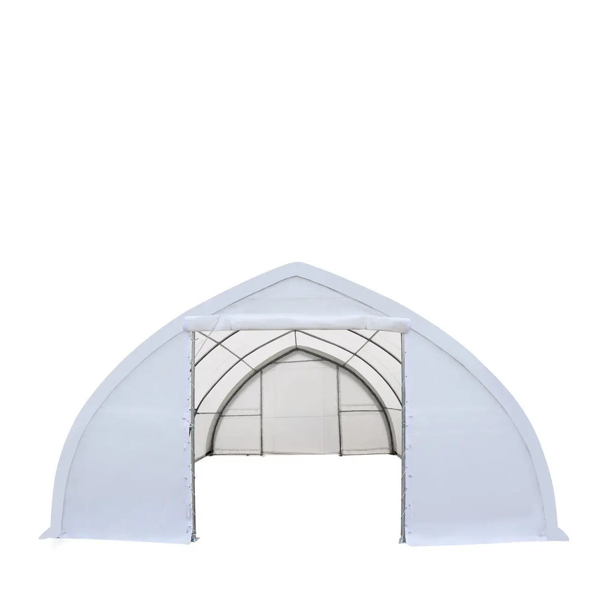 30' x 40' Peak Ceiling Storage Shelter with Heavy Duty 11 oz PE Cover & Drive Through Doors, TMG-ST3040E (Previously ST3040) - Image 3