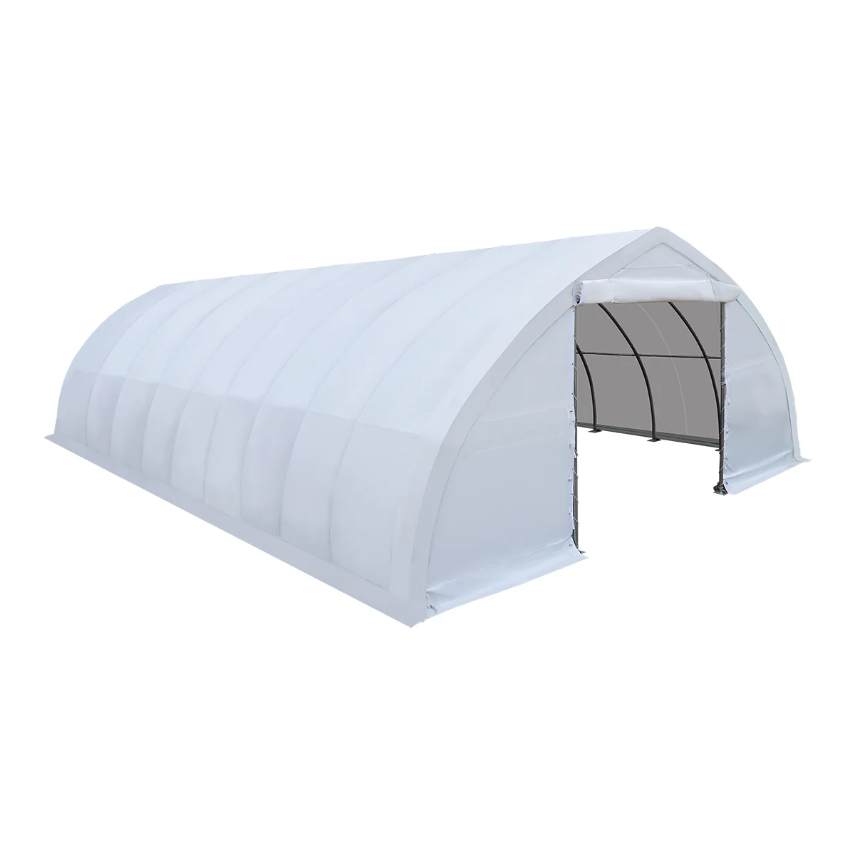30' x 40' Peak Ceiling Storage Shelter with Heavy Duty 17 oz PVC Cover & Drive Through Doors, TMG-ST3042V (Previously ST3040V) - Image 15