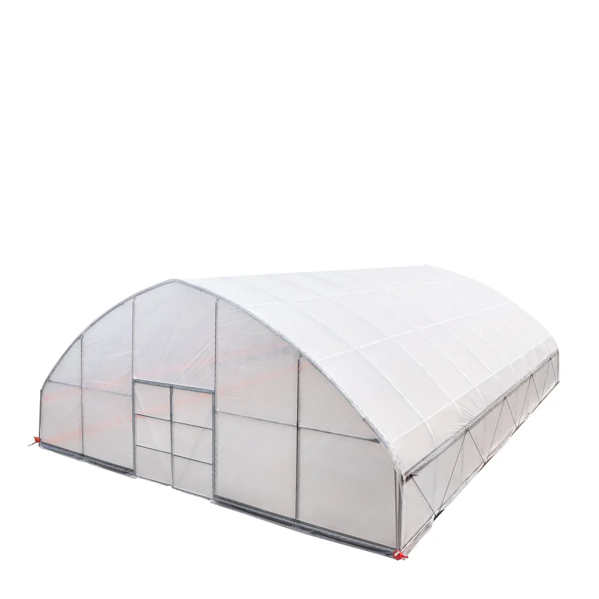 30' x 40' Tunnel Greenhouse Grow Tent w/6 Mil Clear EVA Plastic Film, Cold Frame, Hand Crank Roll-Up Sides, Peak Ceiling Roof, TMG-GH3040 - Image 12