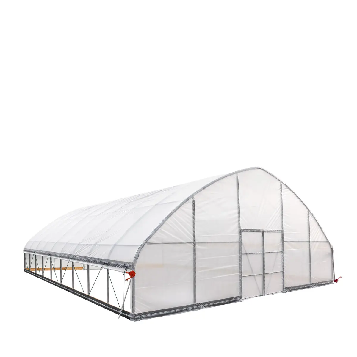 30' x 40' Tunnel Greenhouse Grow Tent w/6 Mil Clear EVA Plastic Film, Cold Frame, Hand Crank Roll-Up Sides, Peak Ceiling Roof, TMG-GH3040 - Image 7