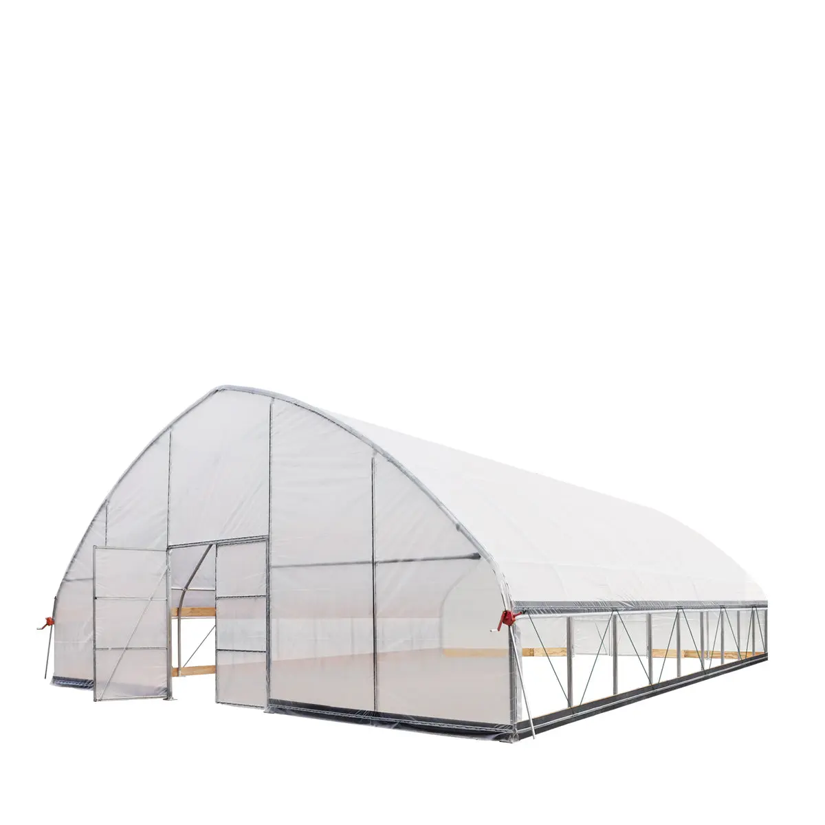 30' x 40' Tunnel Greenhouse Grow Tent w/6 Mil Clear EVA Plastic Film, Cold Frame, Hand Crank Roll-Up Sides, Peak Ceiling Roof, TMG-GH3040 - Image 8
