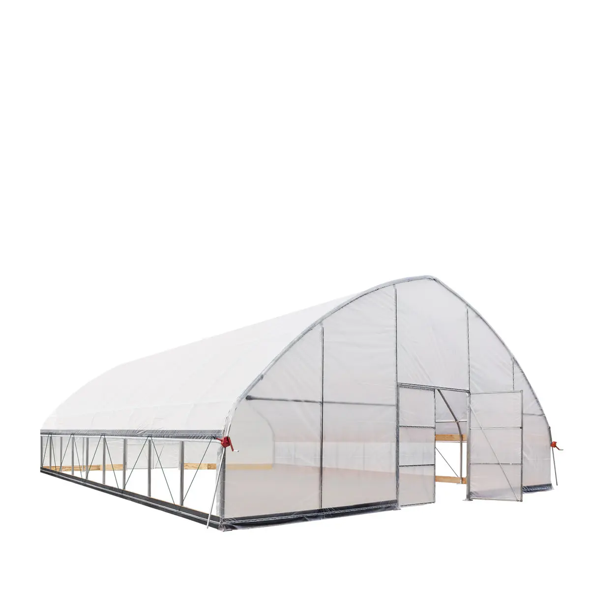 30' x 40' Tunnel Greenhouse Grow Tent w/6 Mil Clear EVA Plastic Film, Cold Frame, Hand Crank Roll-Up Sides, Peak Ceiling Roof, TMG-GH3040 - Image 9