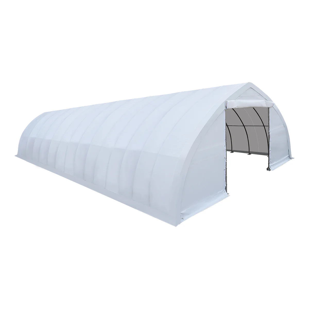 30' x 60' Peak Ceiling Storage Shelter with Heavy Duty 11 oz PE Cover & Drive Through Doors, TMG-ST3062E (Previously ST3060E) - Image 16