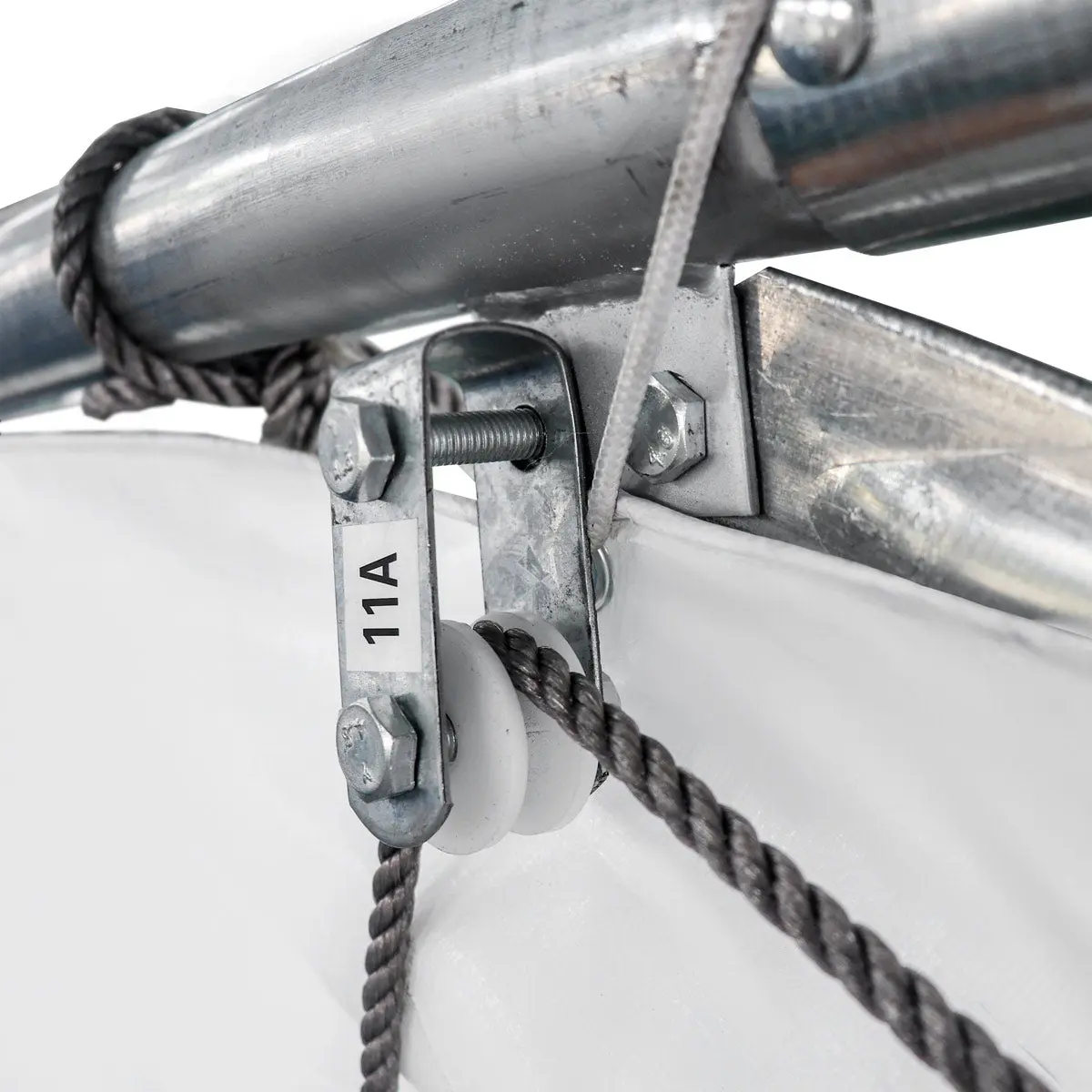 30' x 70' Straight Wall Peak Ceiling Storage Shelter with Heavy Duty 17 oz PVC Cover & Drive Through Doors, TMG-ST3070V - Image 13