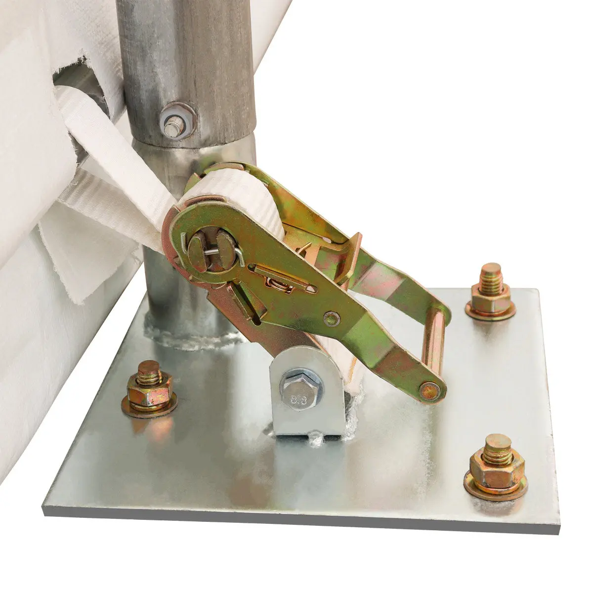 30' x 70' Straight Wall Peak Ceiling Storage Shelter with Heavy Duty 17 oz PVC Cover & Drive Through Doors, TMG-ST3070V - Image 18