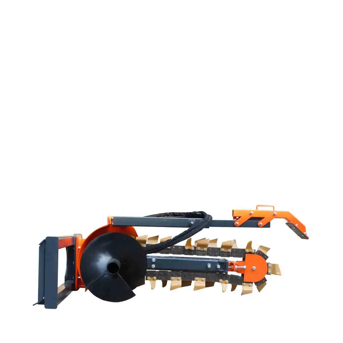 36" Skid Steer Trencher, 19" Auger Discharge, Boom & Crumber Assembly, Earth Tungsten Teeth, TMG-SDT36 - Image 6