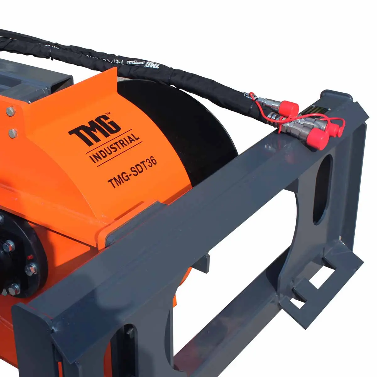 36" Skid Steer Trencher, 19" Auger Discharge, Boom & Crumber Assembly, Earth Tungsten Teeth, TMG-SDT36 - Image 9