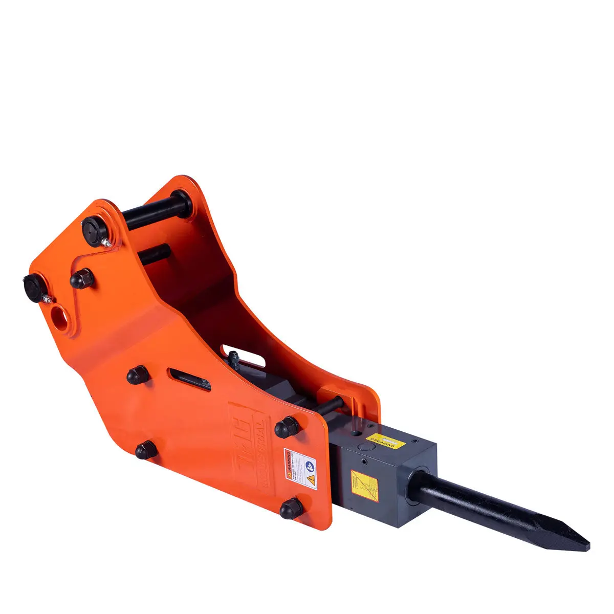 4-7 Ton Excavator/Backhoe Hydraulic Breaker, 2-3/4" Moil Point Chisel, 838 J Impact Energy, Pin Grabber Lugging, TMG-HB68 - Image 9
