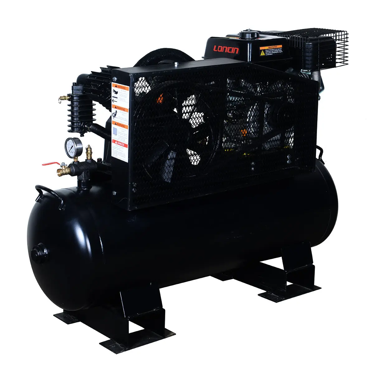 40 Gallon 2-Stage Truck Mounted Air Compressor, 9 HP OHV Loncin Engine, Horizontal Tank, 18.7 CFM @ 90 PSI, TMG-GAC40 - Image 5