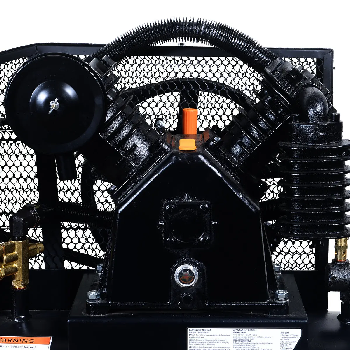 40 Gallon 2-Stage Truck Mounted Air Compressor, 9 HP OHV Loncin Engine, Horizontal Tank, 18.7 CFM @ 90 PSI, TMG-GAC40 - Image 7