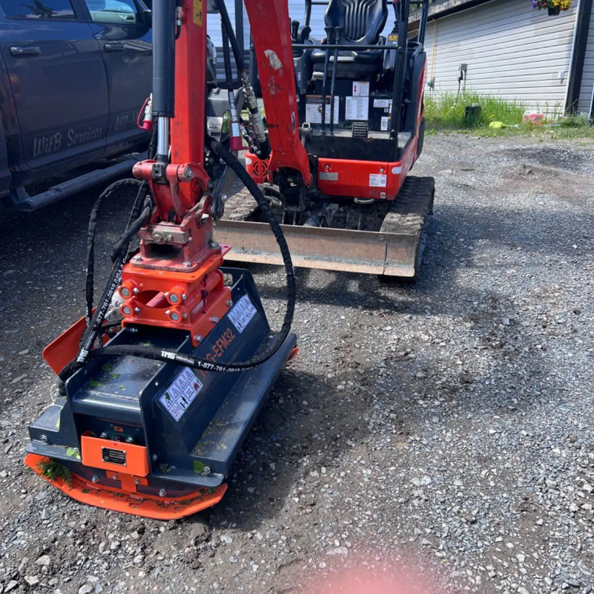 40" Excavator Brush Flail Mower, 6 to 8-ton Carrier, 16-21 GPM, TMG-EFM40 - Image 14