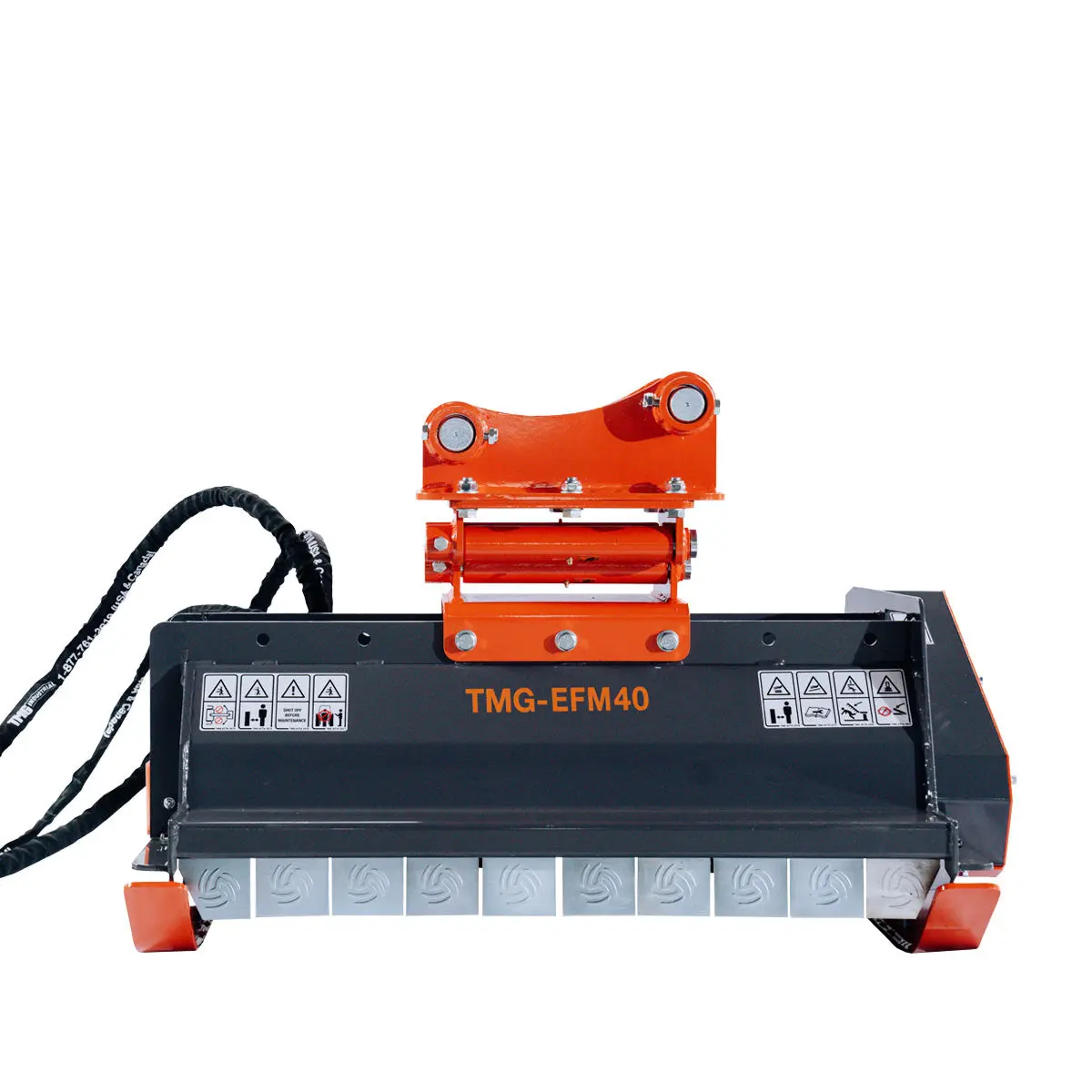 40" Excavator Brush Flail Mower, 6 to 8-ton Carrier, 16-21 GPM, TMG-EFM40 - Image 9